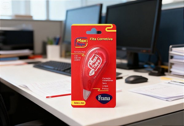 Corretivo em Fita 5mm x 4m Maxi Tape Mini Sortido 5283-0 Frama