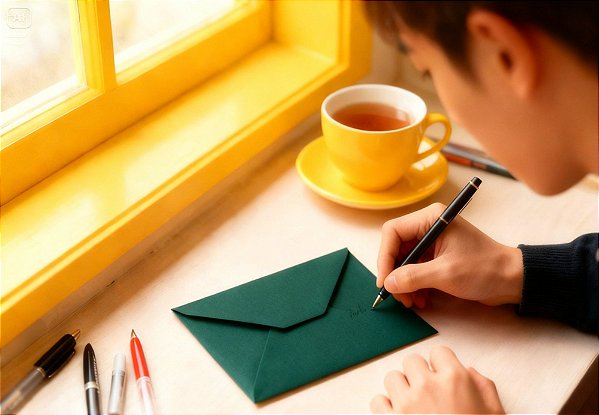 Envelope Carta Convite verde escuro 114x162mm Tilibra – Envelope Colorido para Convites