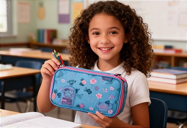 Estojo Case Tsum Tsum TS24629 Clio Style – Estojo Escolar com Zíper SORTIDO
