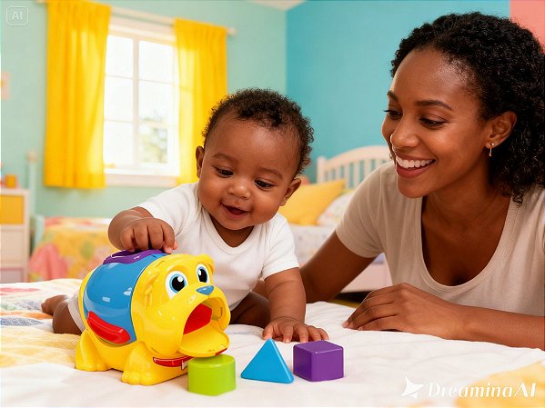 Cachorrinho Bulldog Didático na Caixa JXP Brink – Brinquedo Educativo Infantil