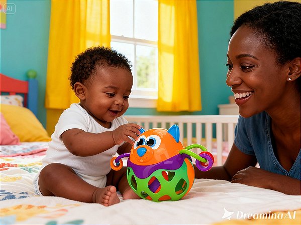 Bichinho Chocalho na Caixa JXP Brink – Brinquedo Sensorial para Bebês SORTIDO