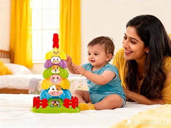 Brinquedo Gira Zoo na Caixa JXP Brink – Brinquedo Infantil Divertido