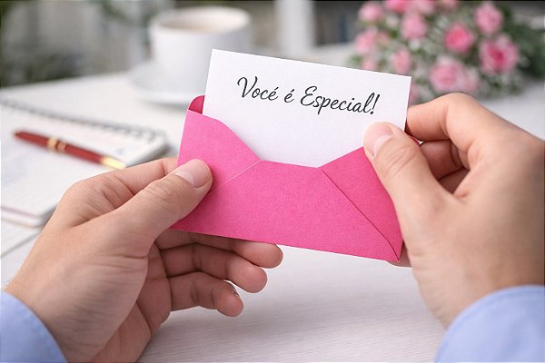 Envelope Visita pink 72x108mm 80g Foroni – Ideal para Cartões e Convites