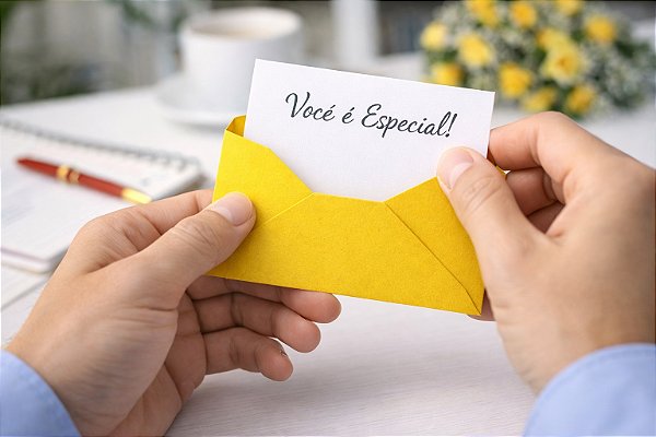 Envelope Visita Amarelo 72x108mm 80g Foroni – Ideal para Cartões e Convites