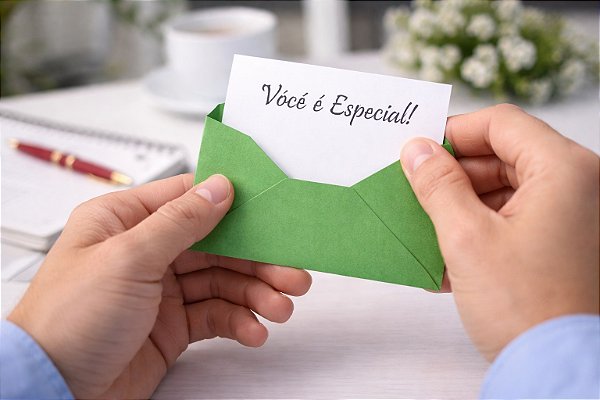 Envelope Visita verde 72x108mm 80g Foroni – Ideal para Cartões e Convites