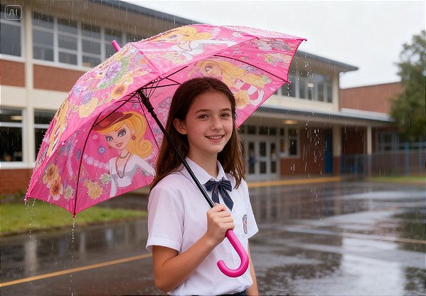 Sombrinha Infantil 19" 8 Varetas menina Mizpa