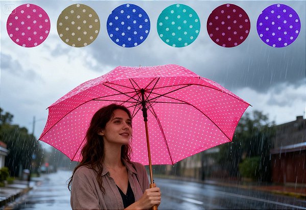 Sombrinha 16 varetas 23 " MZ-804.4/C cores sortidas