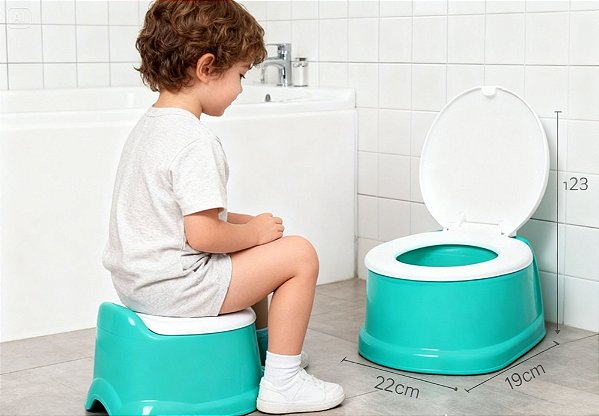 Pinico Troninho Nenê 900ml Verde Plasnorthon Infantil