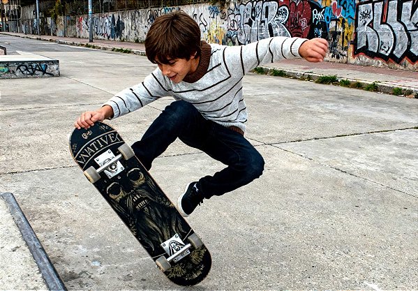 Kit Skate Infantil Vikings Unik com Acessórios Completo