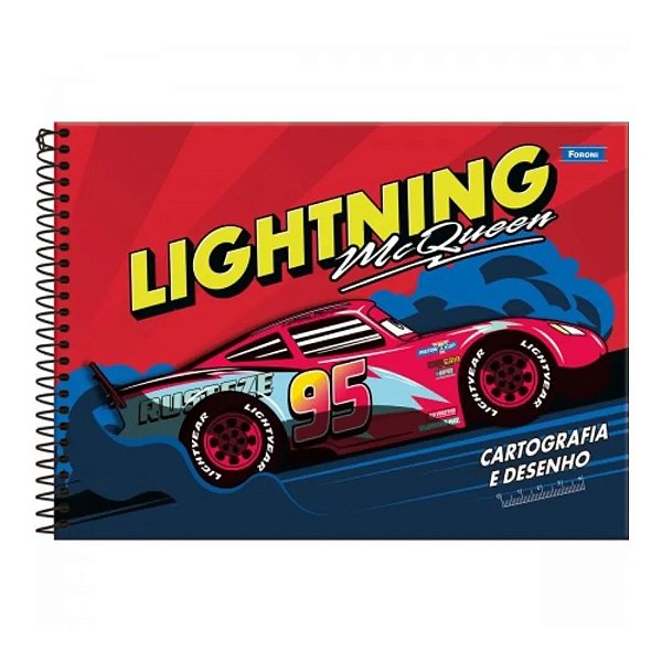 Caderno de Cartografia Carros 80 Folhas StarSchool | Caderno de Desenho Infantil Escolar