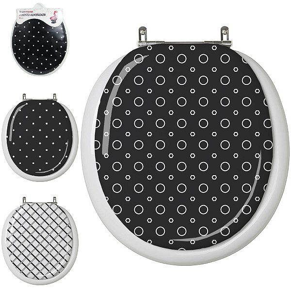 Assento Sanitário Almofadado P&B 41,5x3 – SORTIDO
