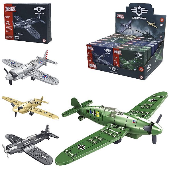 Blocos de Montar Inblox Combate Aéreo AKT4456 Ark Brasil SORTIDO