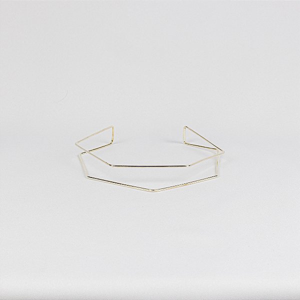 Choker Geométrica com Zircônias Cravejadas