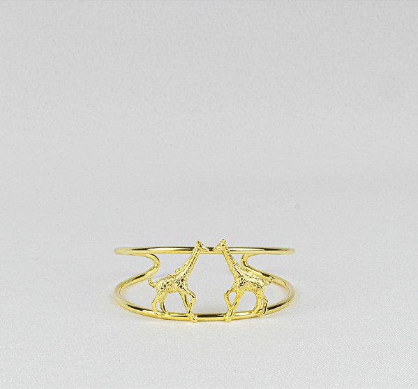 Bracelete Delicado Vazado Girafas