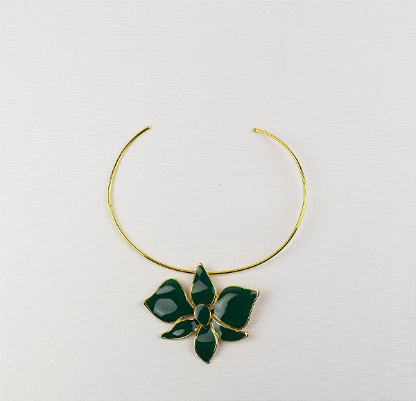Choker Elegante Aberto Coleção Orquídeas