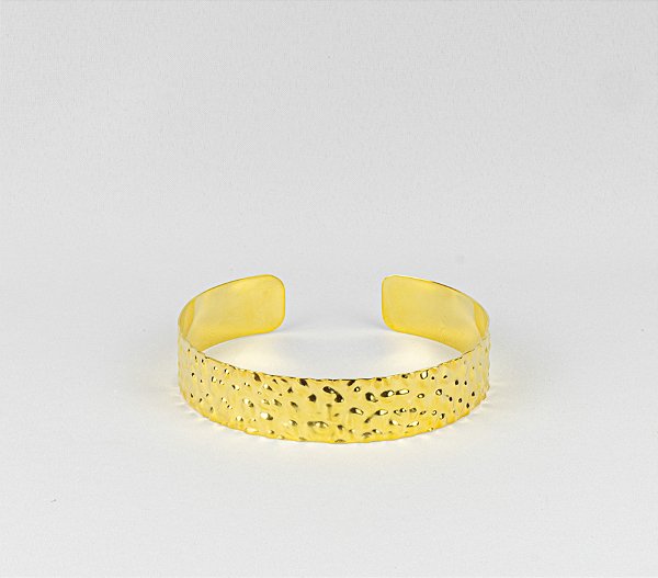 Choker Elegante Aberta Acabamento Martelado