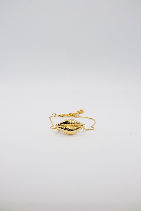 Pulseira Romântica Coleção Boca Acabamento Granulado