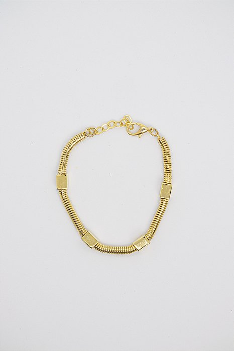 Pulseira Sofisticada Corrente Snake com Detalhes