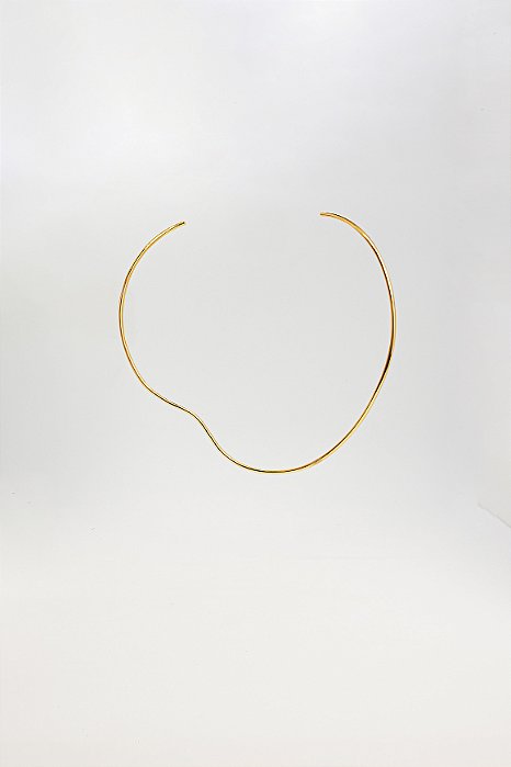 Choker Sofisticada Aberta Assimétrica