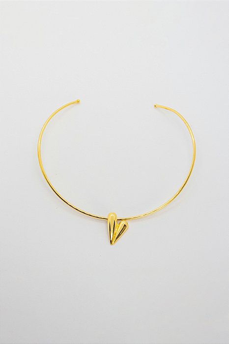Choker Coleção Heart Duas Gotas Aberta