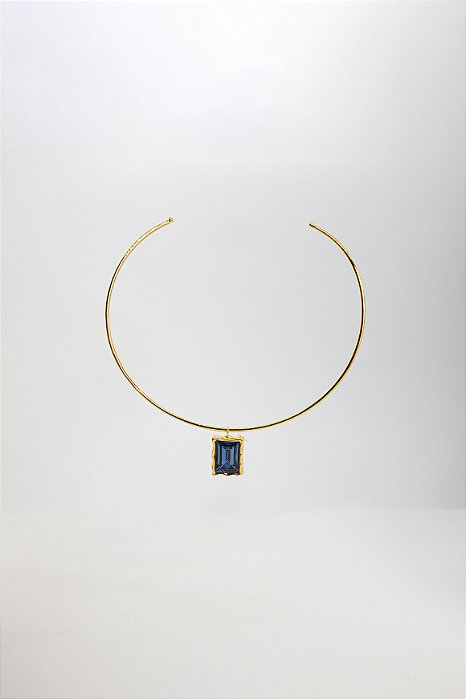 Choker Coleção Paolla Pedra Central Aberta