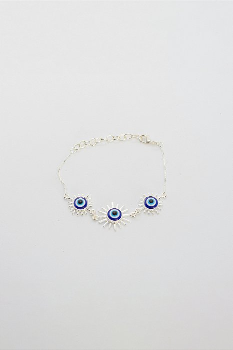 Pulseira Coleção Mini Olho Grego Máxi Esmaltada