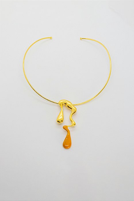 Choker Coleção Honey Esmaltado Aberta