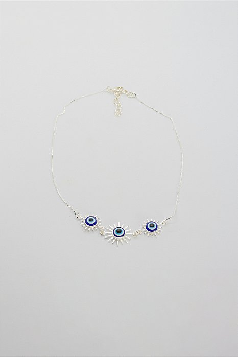 Choker Coleção Mini Olho Grego Delicada Esmaltada