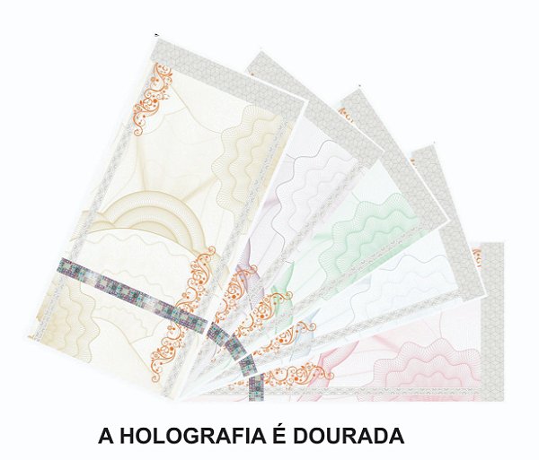 Ingresso Couchê Holográfico - 108x50mm - Bobina 1000 unid