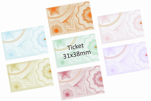 Ticket Couchê Economico - 31x48mm - Bobina 5000 unid