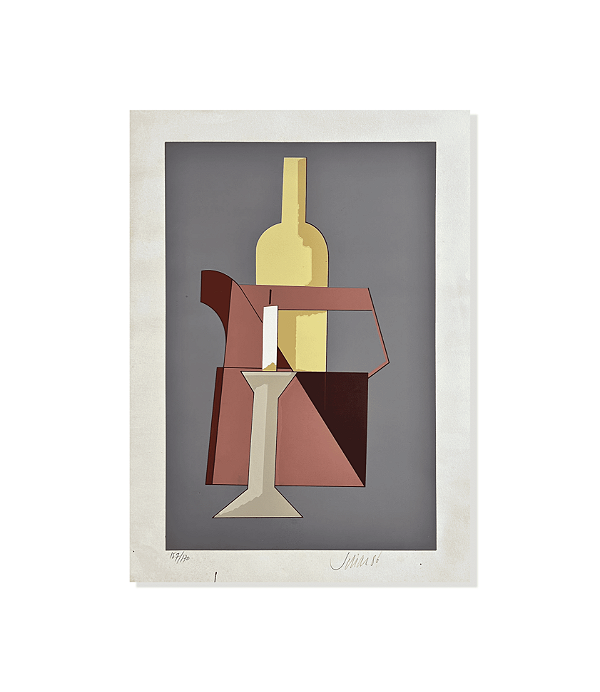 SERIGRAFIA VELA REGADOR E VINHO