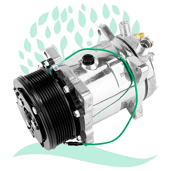 Compressor Sanden 5H14 8Pk 24V Saida Vert.