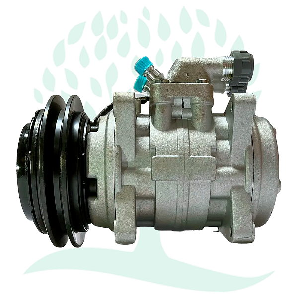 Compressor 10P15 8 Orelhas Máquina Agrícola Valtra BH 110/180 / Colheitadeira John Deere 1450/ 1550 12V Polia Canal 1A