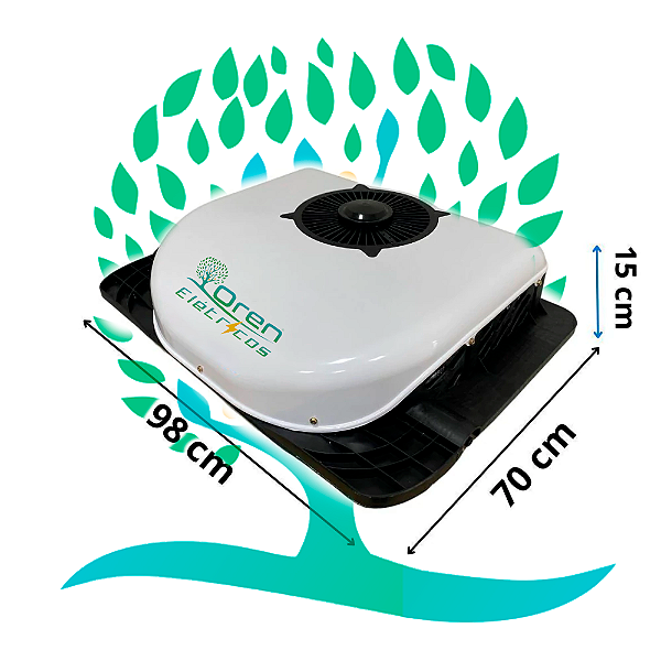 Ar Condicionado 100% Elétrico de Teto Universal Compact 24V