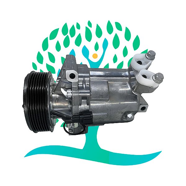 Compressor 10S11C Renault Fluence / Tiida / Nissan March - 12 Volts Polia 7pk