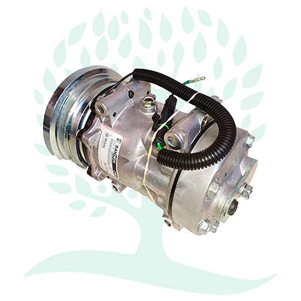 Compressor Sanden 7H15 4129U (4 Pass) Case 865B New Holland Pa Carregadeiras e Motoniveladoreas 1A  24V (Orig)
