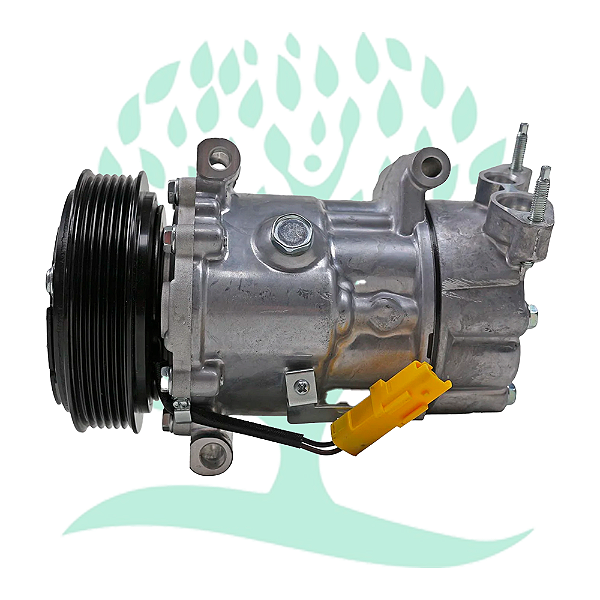 Compressor CVC Peugeot 206 / 207/ Citroën C3 Motor 1.4 2007 Até 2012 Câmbio Manual - 12 Volts Polia 6pk