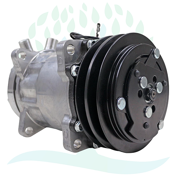 Compressor Sanden 7H15 (8 Orelhas) 2A 24v Saida Vert.