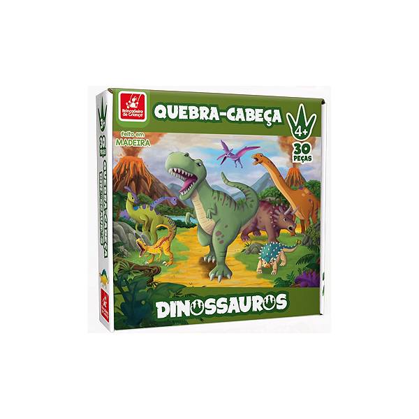 Quebra Cabeça 30 Peças Dinossauros