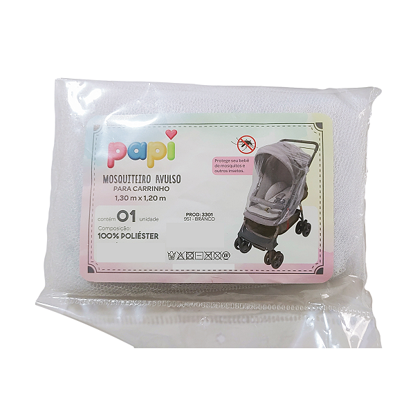 MOSQUITEIRO AVULSO PARA CARRINHO - 1,30M X1,20M # 33010951