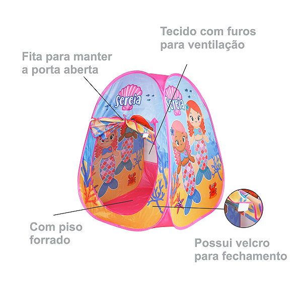 Barraca Iglu Infantil Sereia