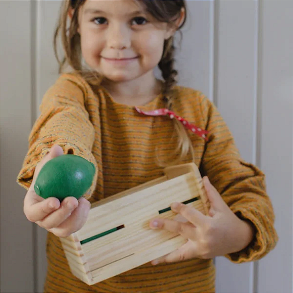 Minicozinha - Caixa de frutas, legumes e verduras