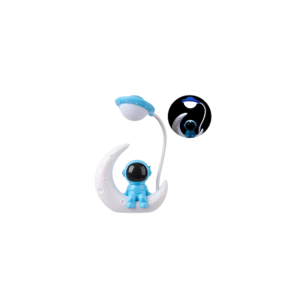 Luminária Astronauta LED 26x12cm em Plástico Cascavel