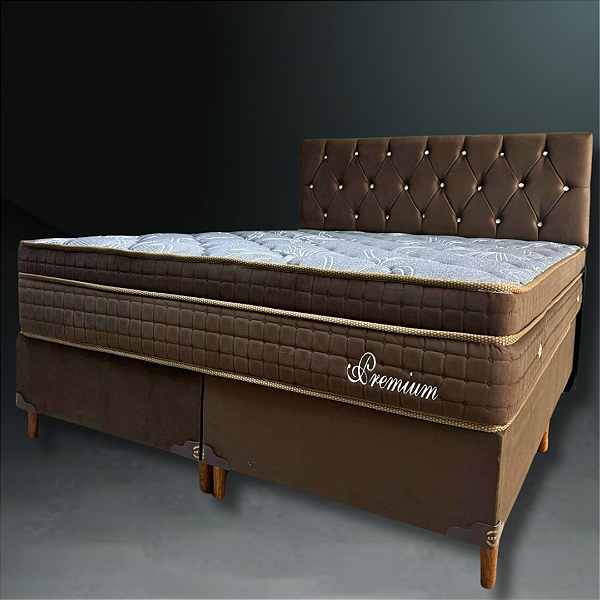 Colchão Magnético Marrom Premium Queen Size