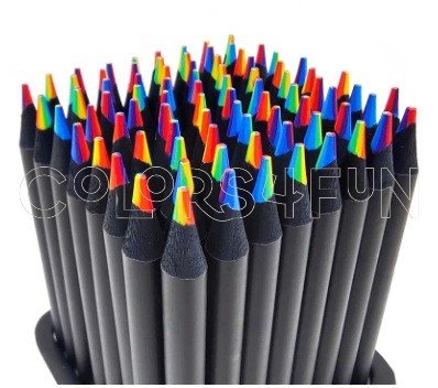 Lápis Arco-íris Rainbow 7 Cores-em-um Pacote 12 Unidades