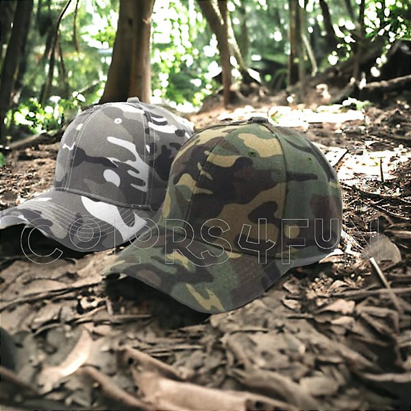 Boné infantil camuflado exercito army