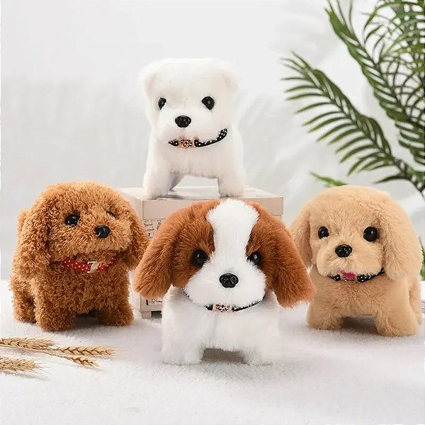 Cachorrinho de Pelúcia Late Anda Smart Dog