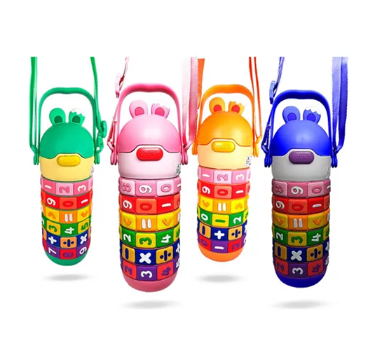 Garrafa Térmica Inox Montessori Tabuada Crianças Infantil