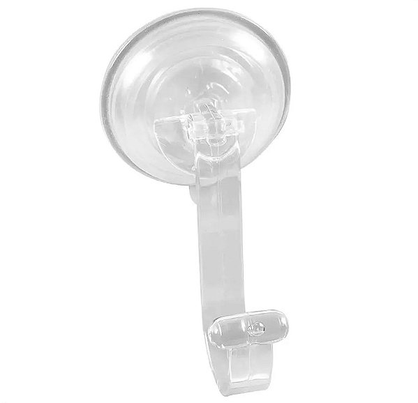 Cabide para Toalha com Super Ventosa Transparente - Astra