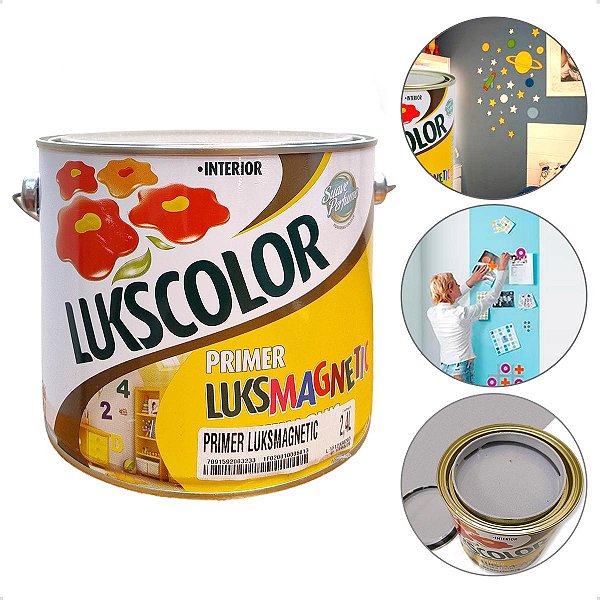 Tinta Primer Magnética Imã Luksmagnetic 2,4 Litros Cinza Claro - Lukscolor